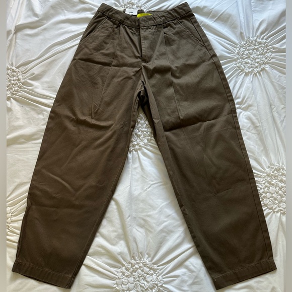 Dark Tan Wide Straight Leg Pants - Picture 2 of 4